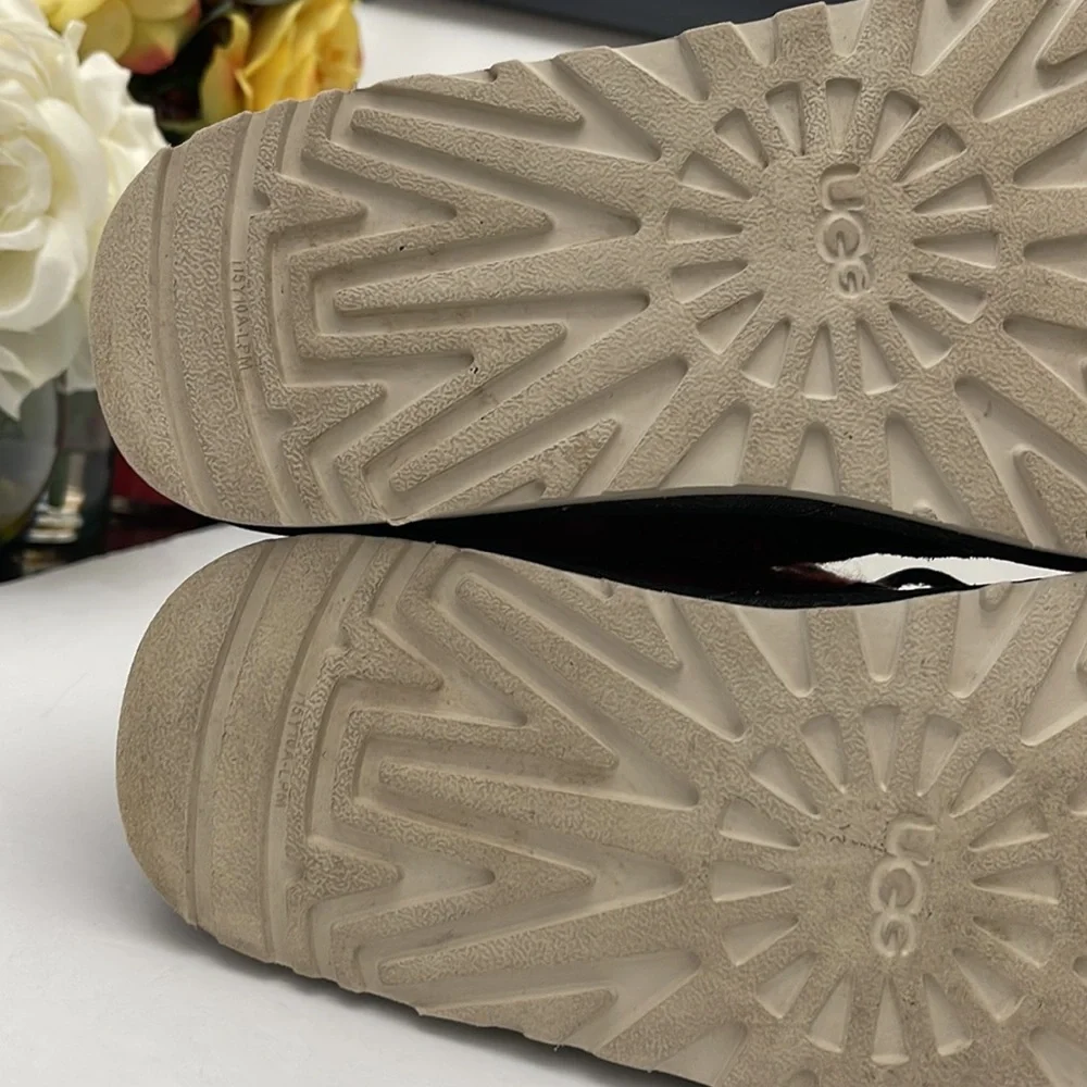 UGG NEUMEL PLAID WOOL BLACK RED CLASSIC BOOTS MENS SIZE 10 - Picture 16 of 16